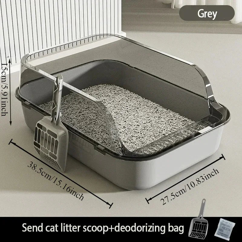 High Side Cat Litter Box with Scoop