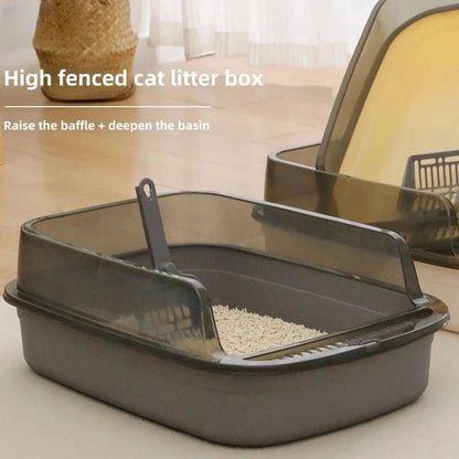 High Side Cat Litter Box with Scoop