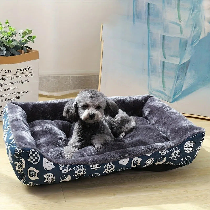 XXL Blue Pet Dog Bed Sofa Mat for Cats and Dogs
