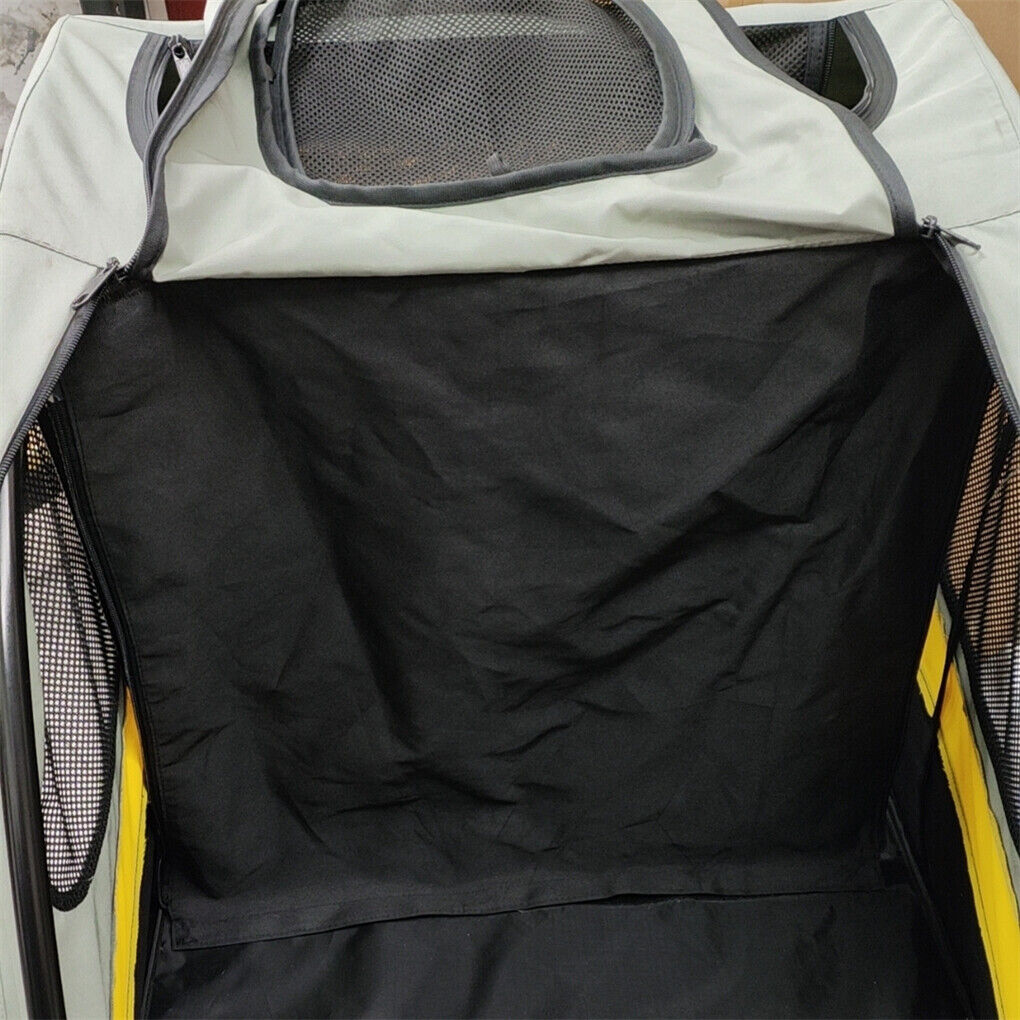 Dog Stroller w/ Divider, Foldable Pet Cart