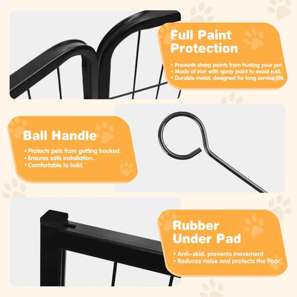 Pet Dog Playpen Puppy Exercise Cage Enclosure Fence Metal Outdoor 8 Panel