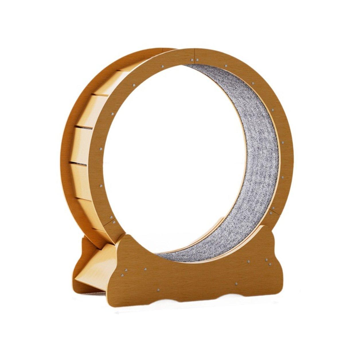Cat Exercise Wheel Toy Furniture Running Treadmill Exerciser Scratcher Board