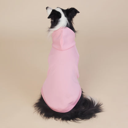 Pink Classic Dog Sweatshirt with Hood & Drawstrings - For Large Dogs (Size : 7XL)