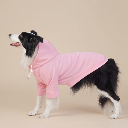 Pink Classic Dog Sweatshirt with Hood & Drawstrings - For Large Dogs (Size : 8XL)