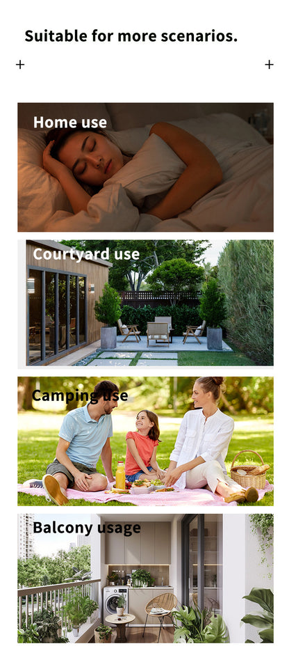 2 Pcs Black Portable Ultrasonic Pest Repeller - Rechargeable Mosquito & Bird Repellent Device | 3-Mode for Indoor, Outdoor & Camping